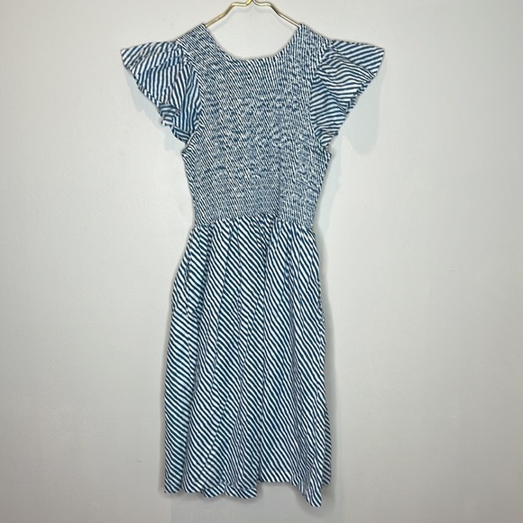 Striped Blue Mini Dress - Picture 4 of 8